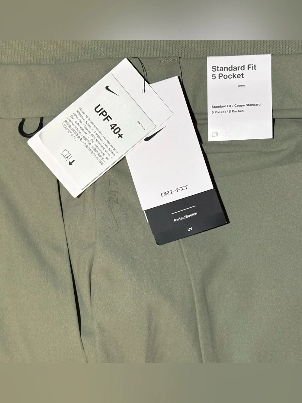 Nike 24.7 Perfect Stretch Men's Dri-FIT 5-Pocket Regular Golf Pants HQ6930-320